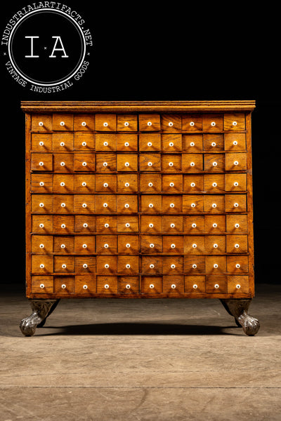 Early Oak 90-Drawer Apothecary Cabinet