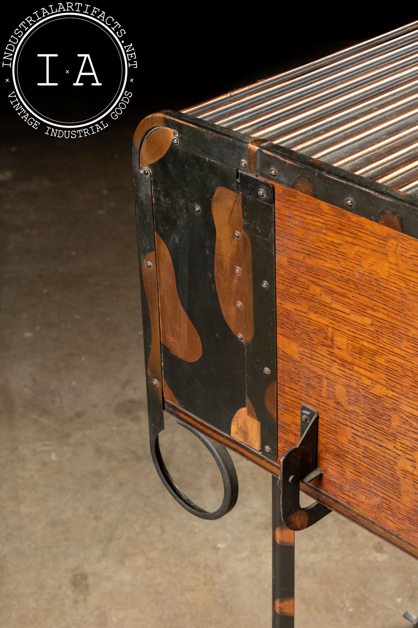 Early 20th Century Japanned Copper Traveling Clerk's Desk