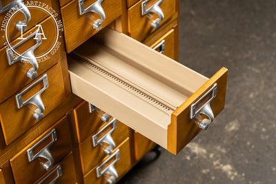 Mid-Century 30-Drawer Library Card Catalog Cabinet