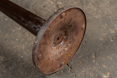 Mid-Century Industrial Chrome & Enamel Standing Ashtray