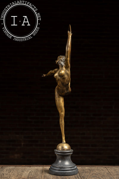 Hoop Dancer With Headress | J. P. Morante Bronze Sculpture, Signed
