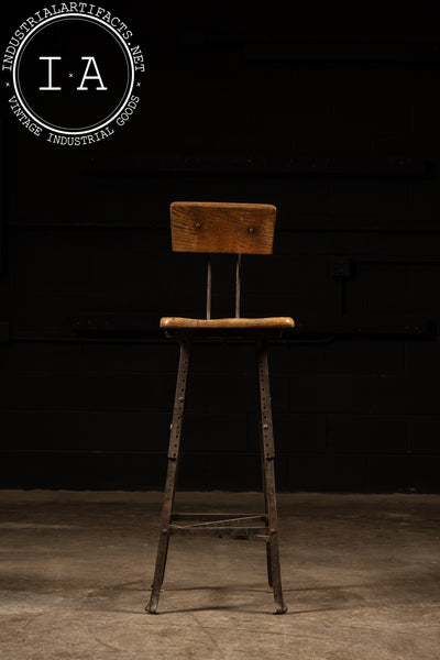 Antique Industrial Stool