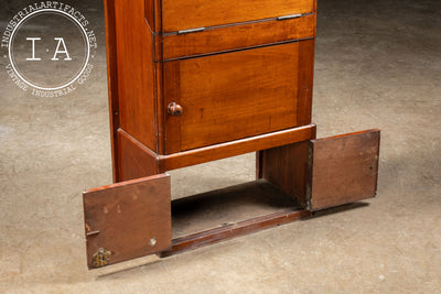 Early 20th Century Mahogany Ship Dresser and Wash Basin