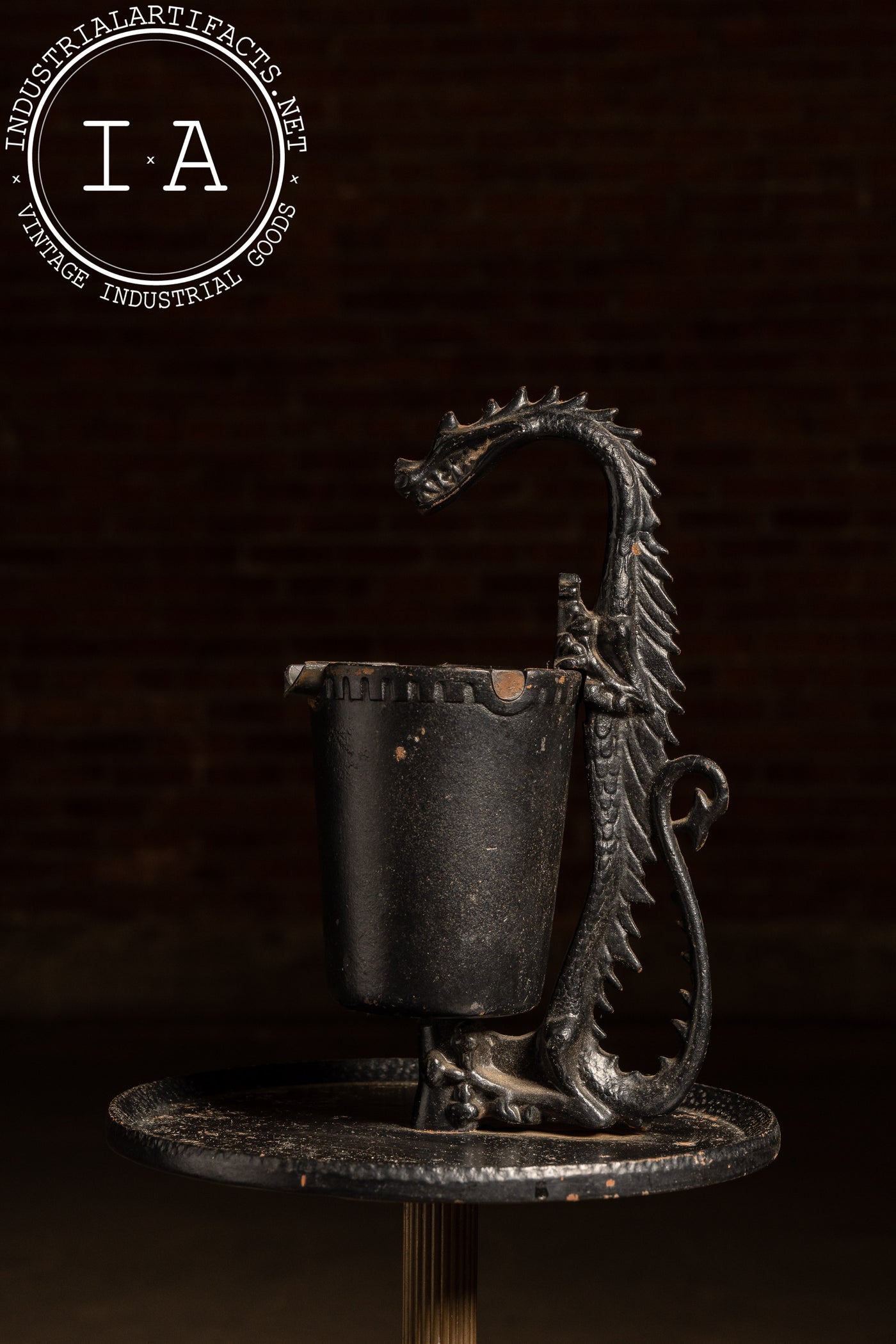 Antique Dragon Smoker Ashtray by Scroll Art