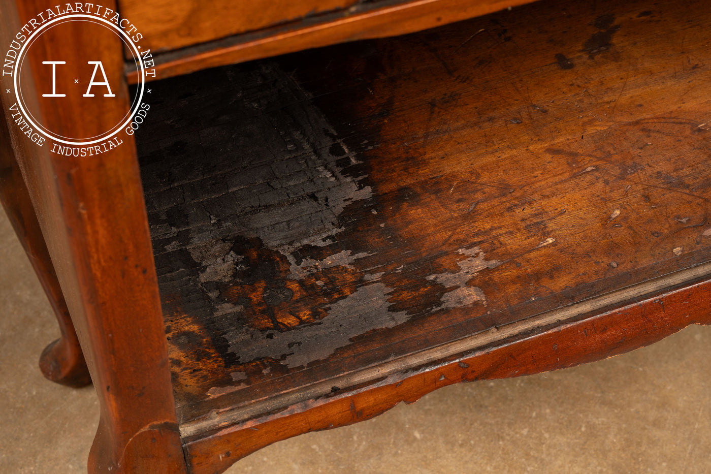 Antique Walnut Sideboard on Cabriole Legs