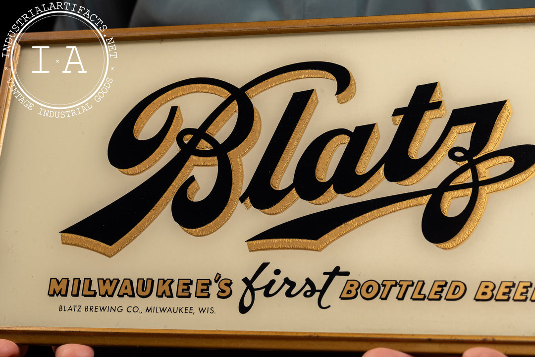 Vintage ROG Blatz Beer Sign – Industrial Artifacts