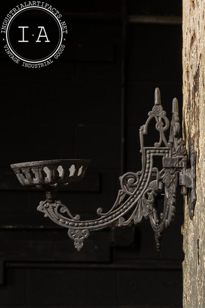 Late 19th Century Double-Sided Cast Iron Sconce