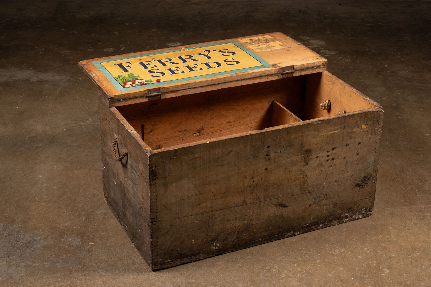 Early 20th Century Ferry's Seeds Shipping Crate