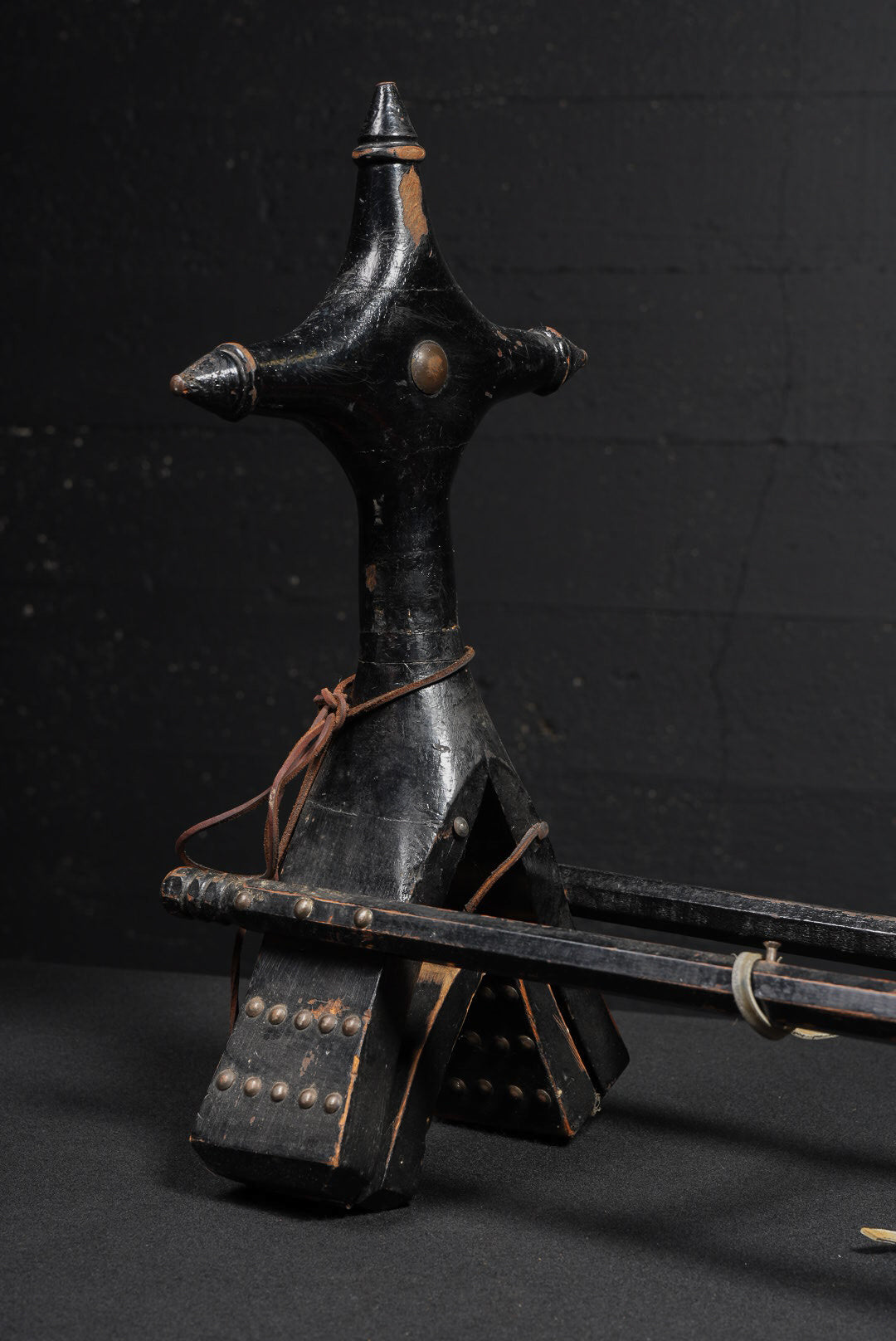 Handcrafted Wooden Camel Saddle with Studded Detailing