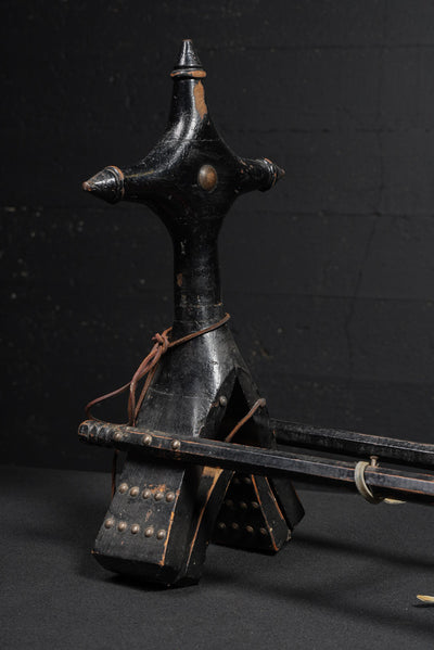 Handcrafted Wooden Camel Saddle with Studded Detailing