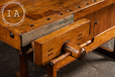 Antique French Carpenter's Workbench
