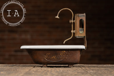 Late 19th Century German Bathub Boiler Salesman Sample by Prof. Junkers