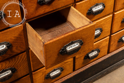 Massive Early 20th Century Apothecary Cabinet