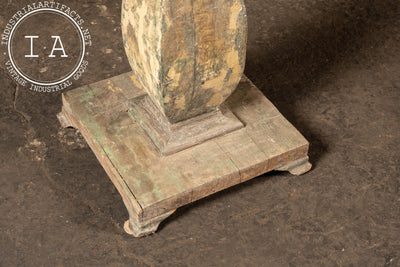 Early Rustic Wooden Sculptural Plant Stand