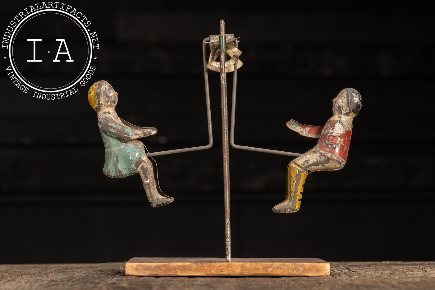 Early Tin Litho Swinging Toy by Gibbs