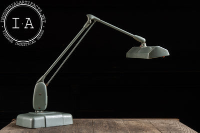 Vintage Floating Fluorescent No. 2324 Desk Lamp by Dazor in Gray