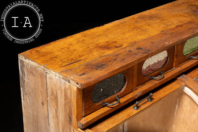 Early 20th Century Mercantile Rolltop Grain Counter