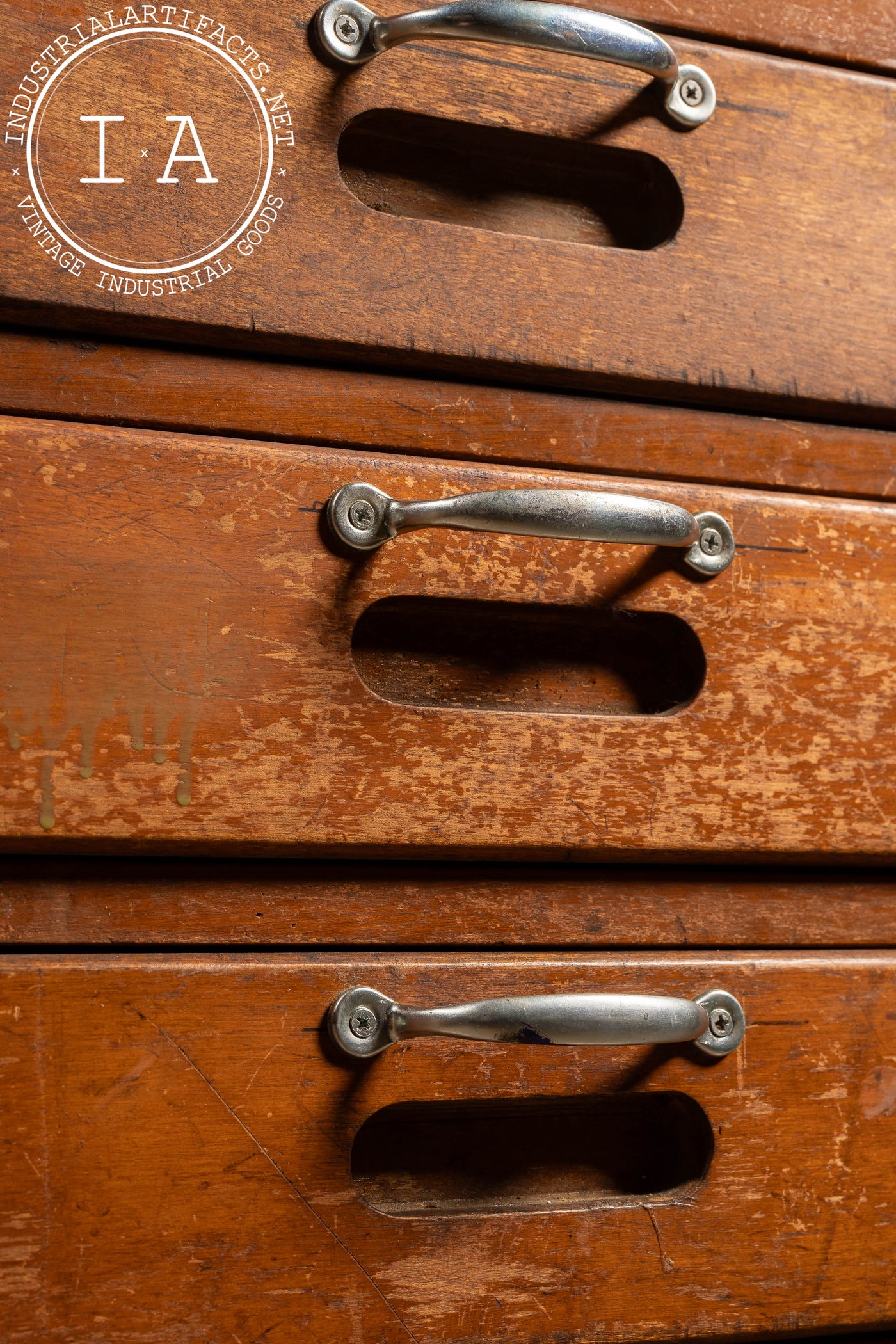 Vintage Wooden Lab Cabinet