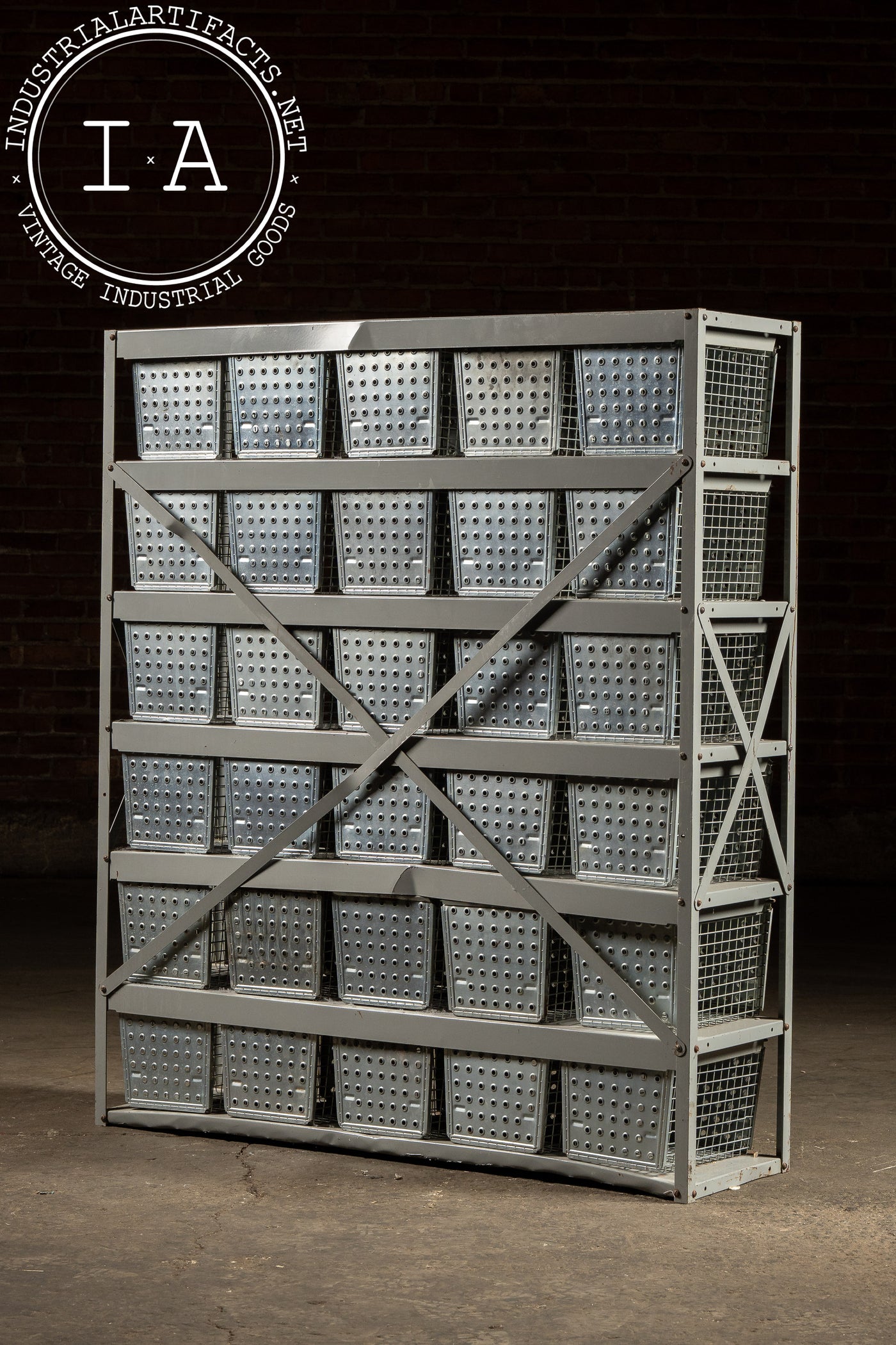 Vintage Steel Swim Locker Set