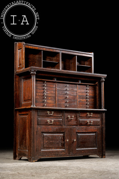 Early 20th Century Walnut Dental Cabinet