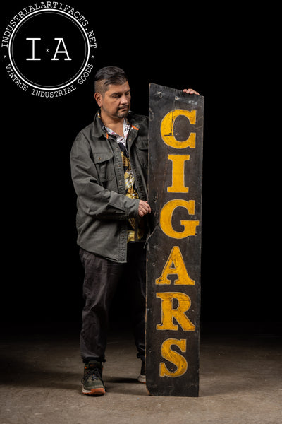 Antique "Cigars" Painted Wooden Sign