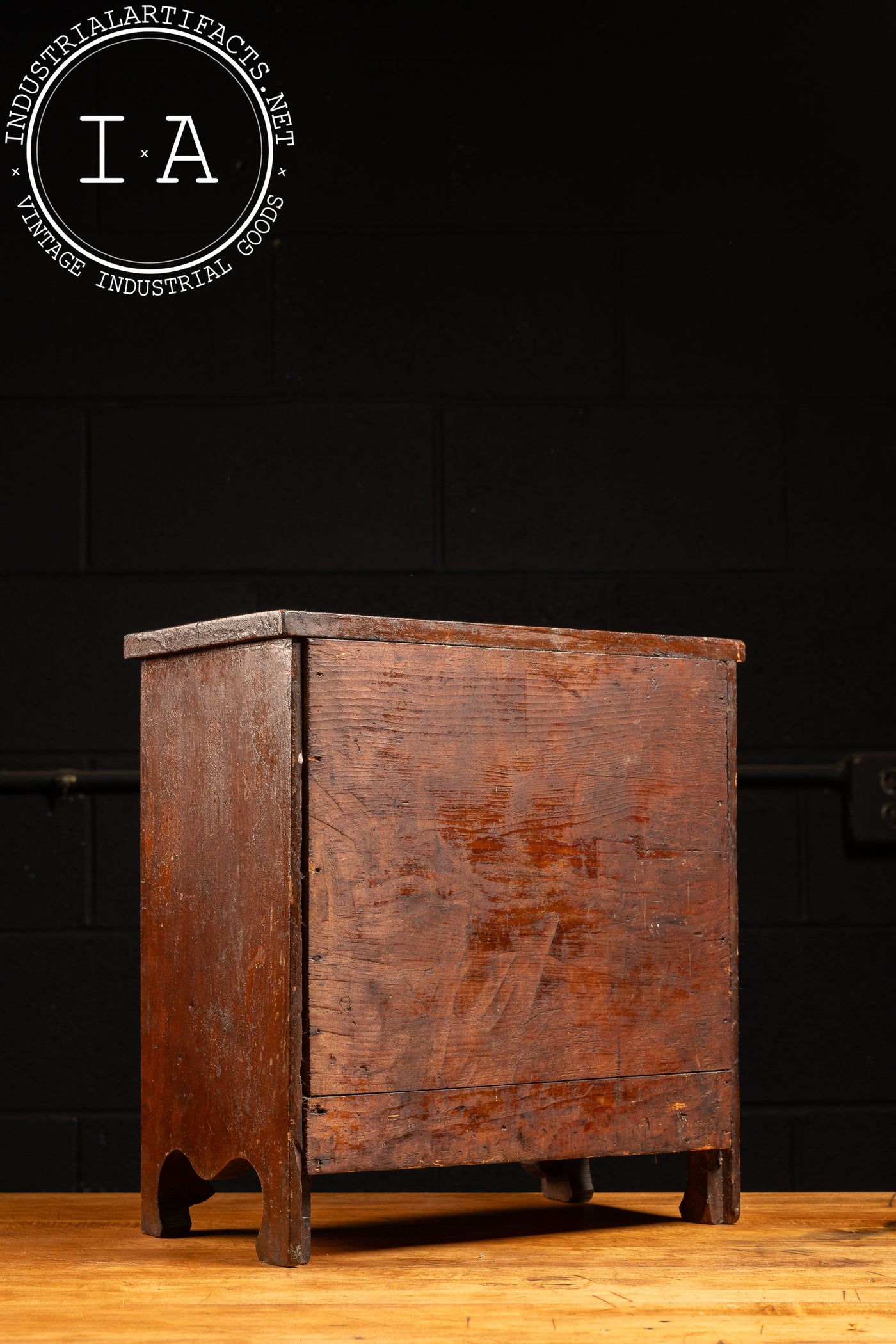 Antique English Tabletop Chest of Drawers