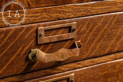 Early 20th Century Tiger Oak Library Cabinet