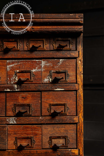 Antique Wooden J.D. Warren Cabinet