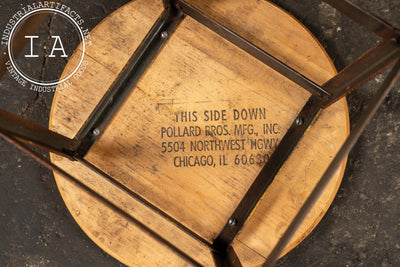 Mid-Century Pollard Bros. Shop Stool