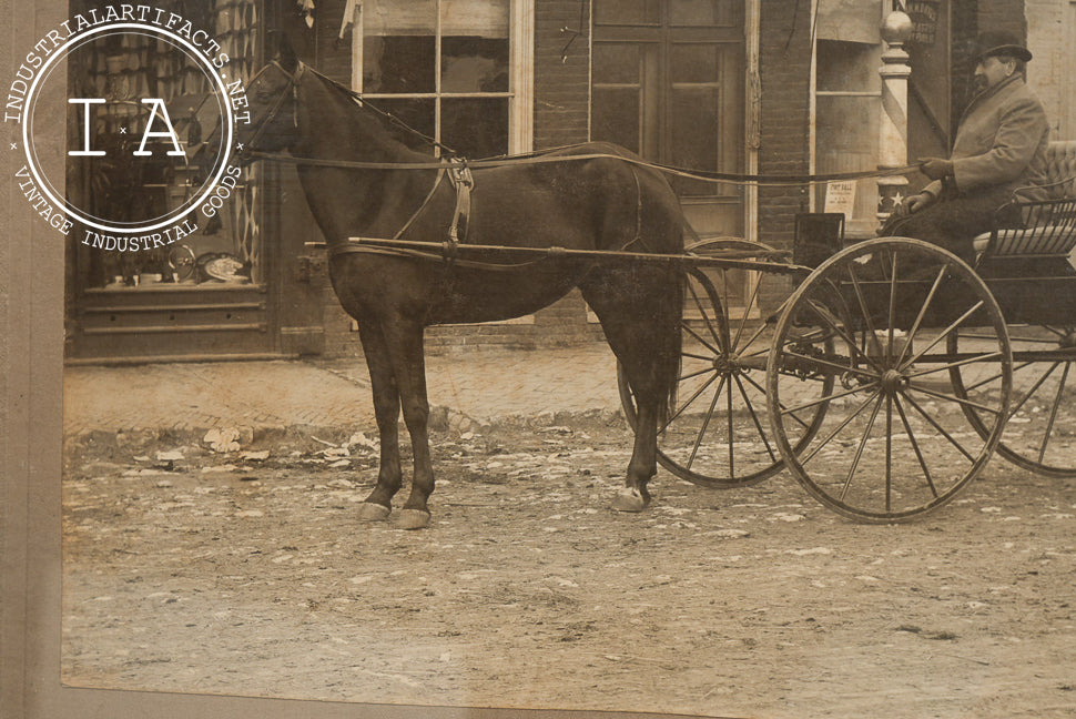Framed 19th Century Sepia Photograph
