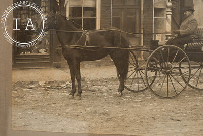 Framed 19th Century Sepia Photograph