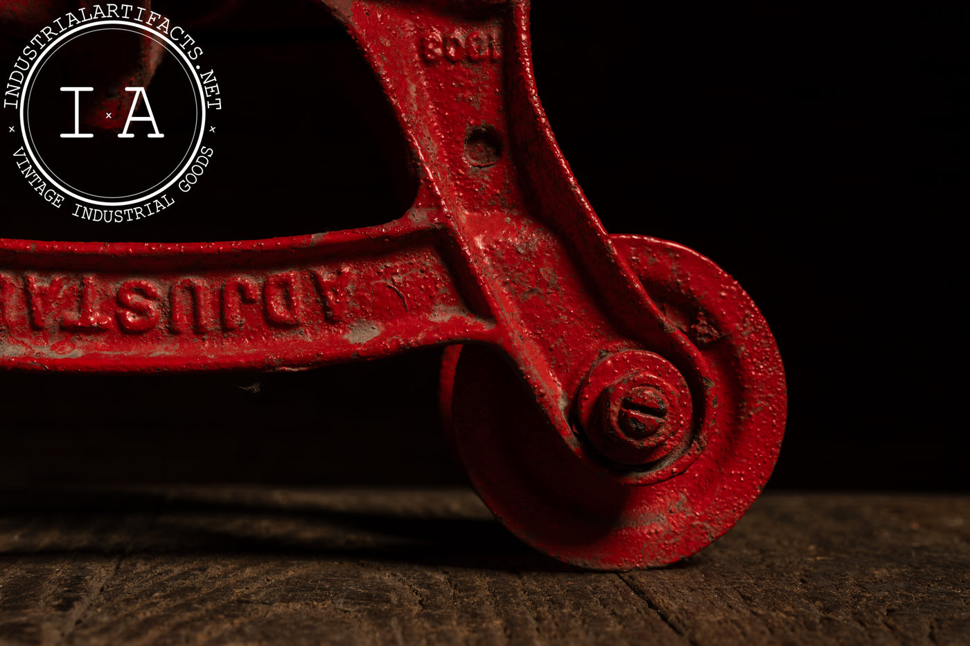 Antique Painted Cast Iron Hay Trolley by Louden