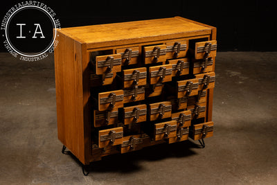 Vintage 30-Drawer Card Catalog