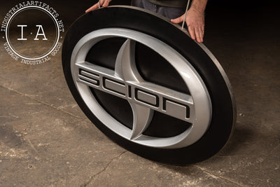 Large Double-Sided Scion Dealership Emblem Sign