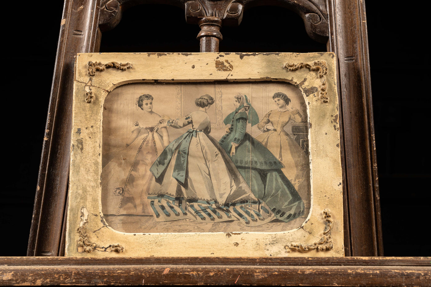 Framed Mid-1800s Fashion Plate