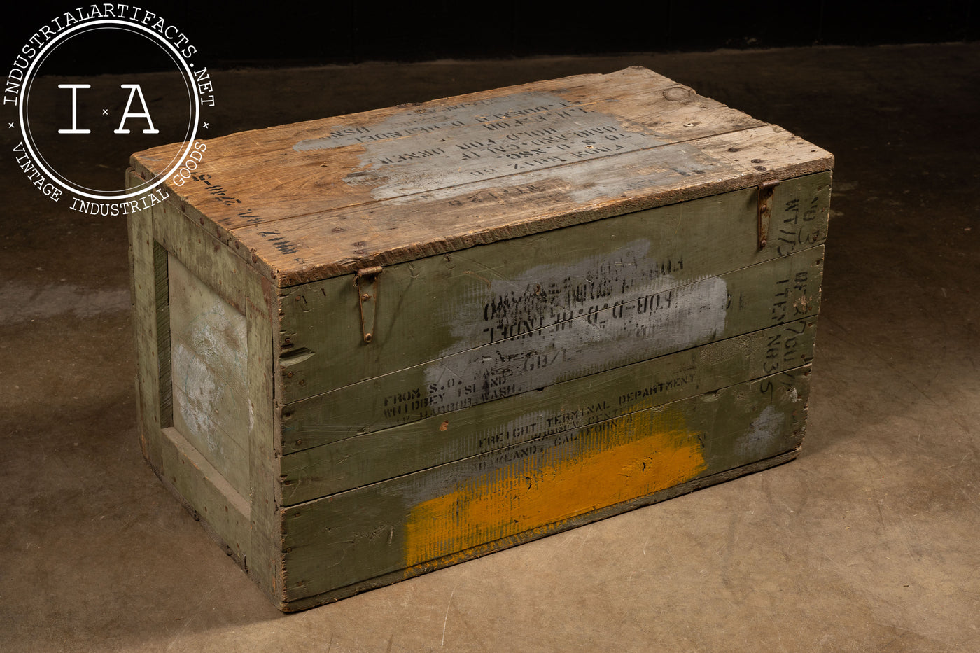 Vintage US Navy Shipping Crate