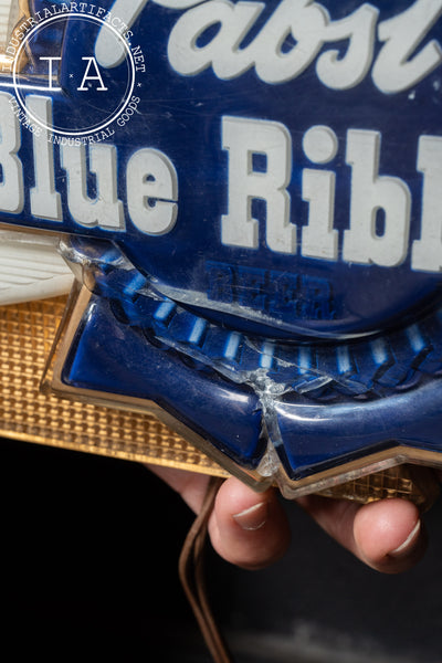 Vintage Pabst Blue Ribbon Lighted Plastic Sign