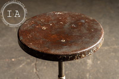 Early 20th Century Chippy Adjustable Dental Stool