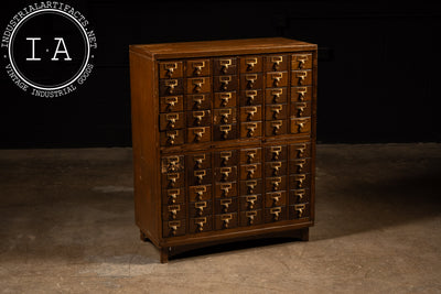 Massive 60-Drawer Card Catalog