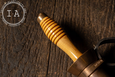 WWII-Era Serrated U.S. Navy Diver’s Knife with Defensive Sheath by DESCO