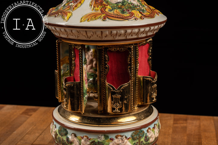 1950s Capodimonte Music Box and Carousel – Industrial Artifacts