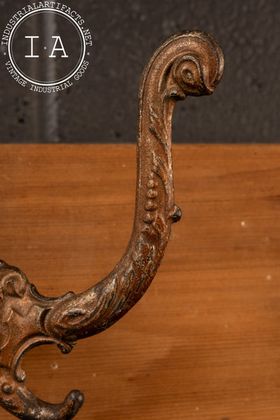 Pair of Mounted Art Nouveau Figural Coat Hooks