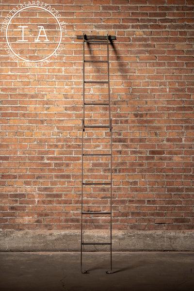 Antique Industrial Steel Folding Ladder