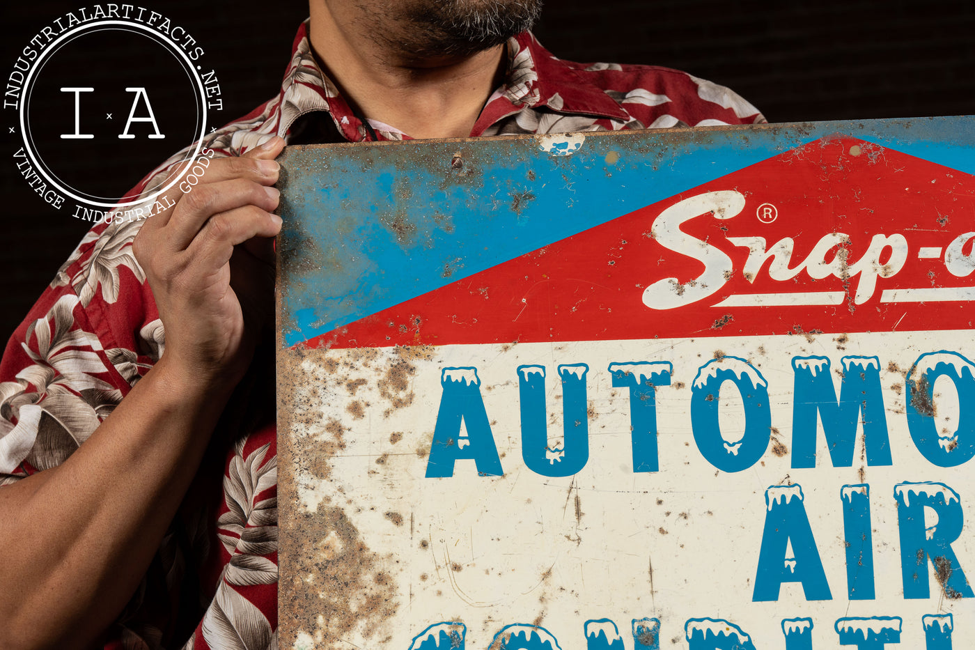 Vintage Snap-on Automotive Air Conditioner Service Sign