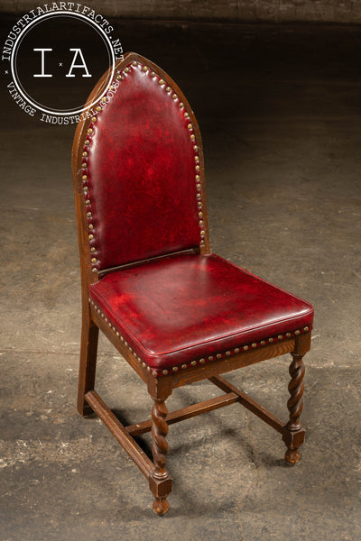 Set of Nine Gothic Revival Dining Chairs