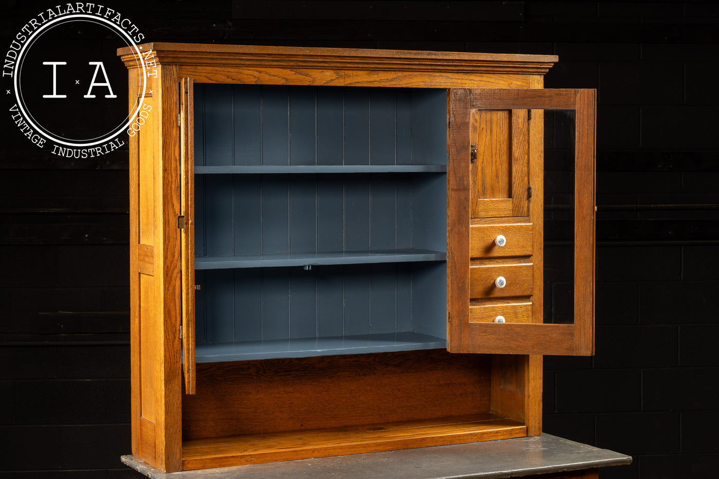 Early 20th Century Hoosier Cabinet by Hoosier