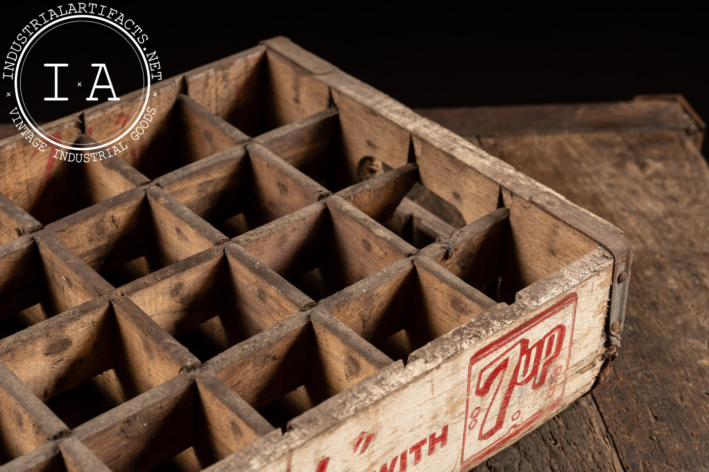 c. 1940 7 Up Wooden Crate