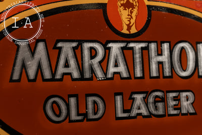 Vintage ROG Marathon Lager Self-Standing Advertising Sign