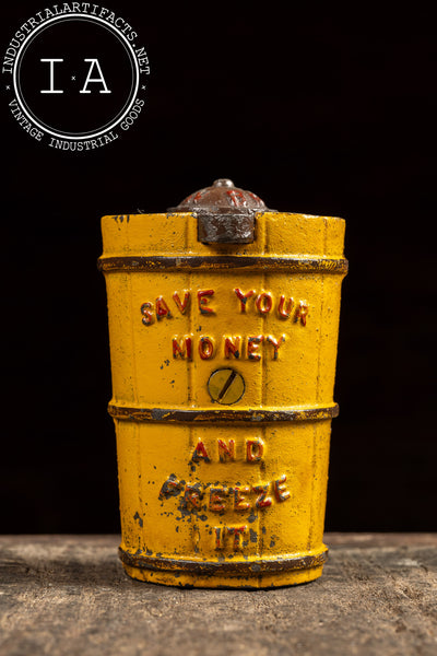 Early 20th Century North Pole Freezer Cast Iron Bank