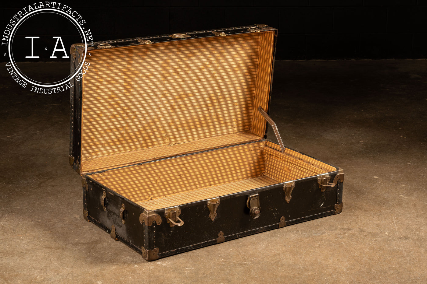 Antique Black Trunk